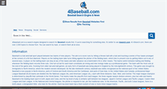 Desktop Screenshot of 4baseball.com